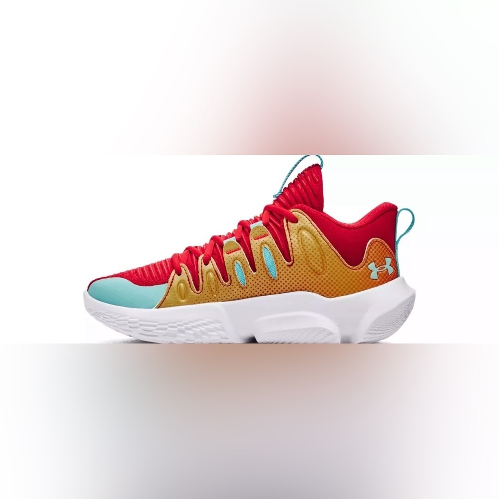 Under Armour Women's Flow Breakthru 4 ASG Basketball Shoes red/ white Size 9 NWB - Picture 3 of 9